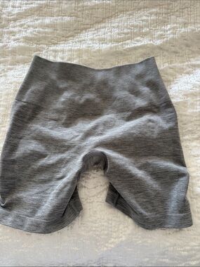 Alphalete Gray Seamless High-Rise Bike Shorts